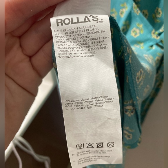 Rolla’s | NWT small Emmylou Wrap Dress in Teal - Picture 9 of 10